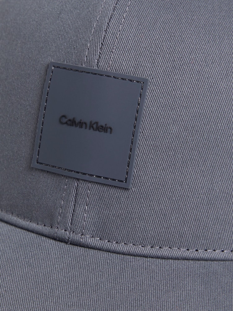 Calvin Klein Grey 100% Cotton Baseball Cap - Image 3 of 3