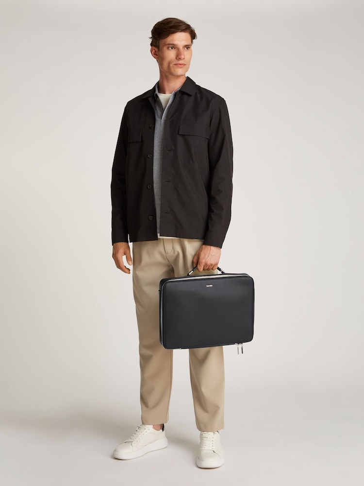Calvin Klein Black Sleek Laptop Bag - Image 5 of 5
