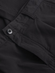 Calvin Klein Black Cropped Pleated 100% Cotton Trousers - Image 5 of 7