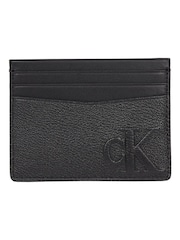 Calvin Klein Black Logo Embossed Card Holder - Image 1 of 4