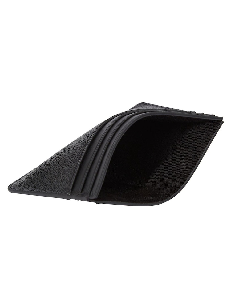 Calvin Klein Black Logo Embossed Card Holder - Image 3 of 4