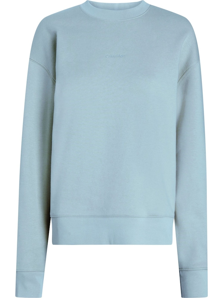 Calvin Klein Blue Crew Neck Sweatshirt - Image 1 of 2