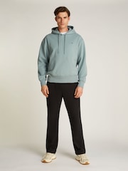 Calvin Klein Blue Heavyweight Embroidered 100% Cotton Hoodie - Image 1 of 5