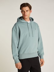 Calvin Klein Blue Heavyweight Embroidered 100% Cotton Hoodie - Image 5 of 5