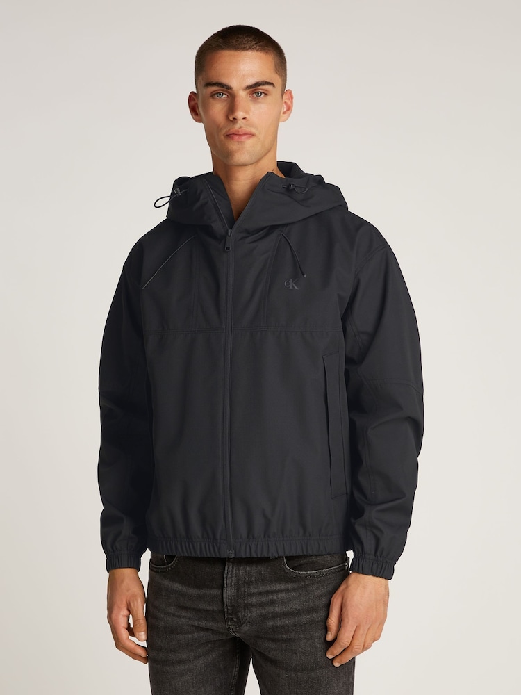 Calvin Klein Black Technical Jacket - Image 1 of 7 Calvin Klein Black Technical Jacket - Image 1 of 7