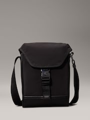 Calvin Klein Black Flap Reporter Bag - Image 1 of 5
