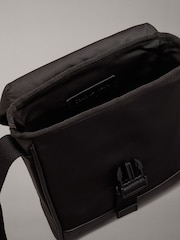 Calvin Klein Black Flap Reporter Bag - Image 4 of 5