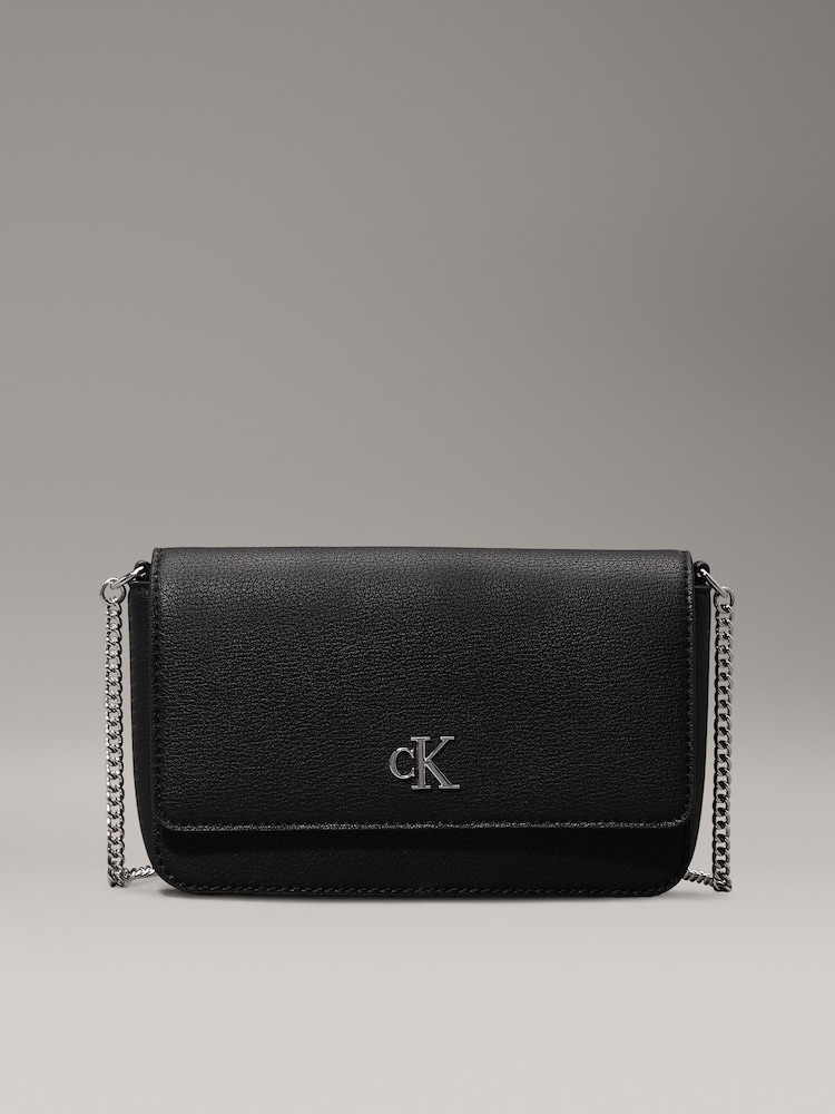 Calvin Klein Black Minimal Monogram Bags - Image 1 of 4