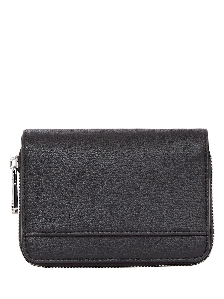 Calvin Klein Black Minimal Monogram Medium Zip Wallet - Image 2 of 4