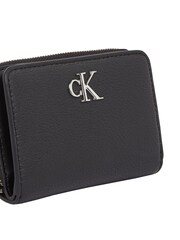 Calvin Klein Black Minimal Monogram Medium Zip Wallet - Image 4 of 4