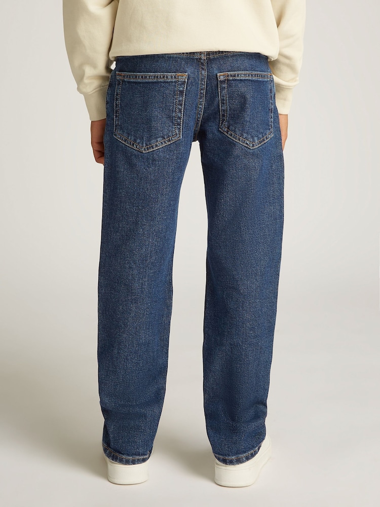 Calvin Klein Blue Authentic Mid Rise Straight Jeans - Image 2 of 5
