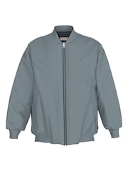 Calvin Klein Blue Long Bomber Jacket - Image 1 of 5