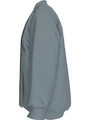 Calvin Klein Blue Long Bomber Jacket - Image 4 of 5