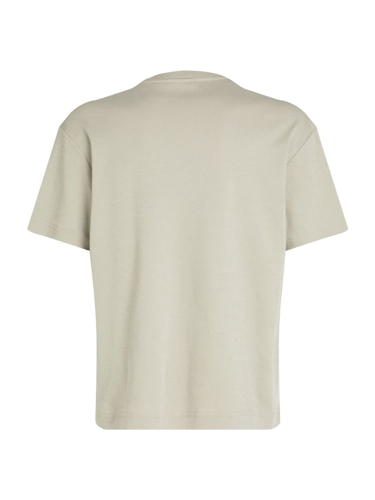 Calvin Klein Green Nano Logo 100% Cotton T-Shirt - Image 6 of 6