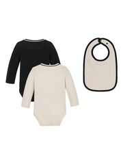 Calvin Klein Black Monogram Body Bib Giftpack - Image 2 of 5