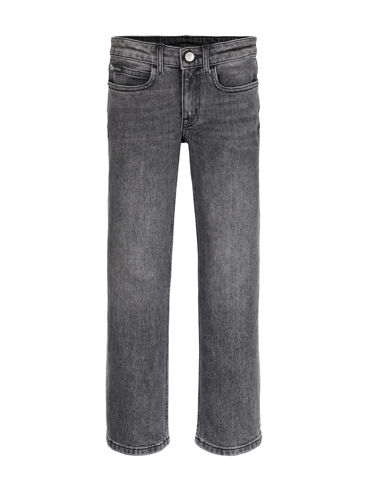 Calvin Klein Black Authentic Mid Rise Straight Jeans - Image 1 of 2
