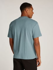 Calvin Klein Blue Nano Logo 100% Cotton T-Shirt - Image 2 of 6
