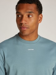 Calvin Klein Blue Nano Logo 100% Cotton T-Shirt - Image 3 of 6