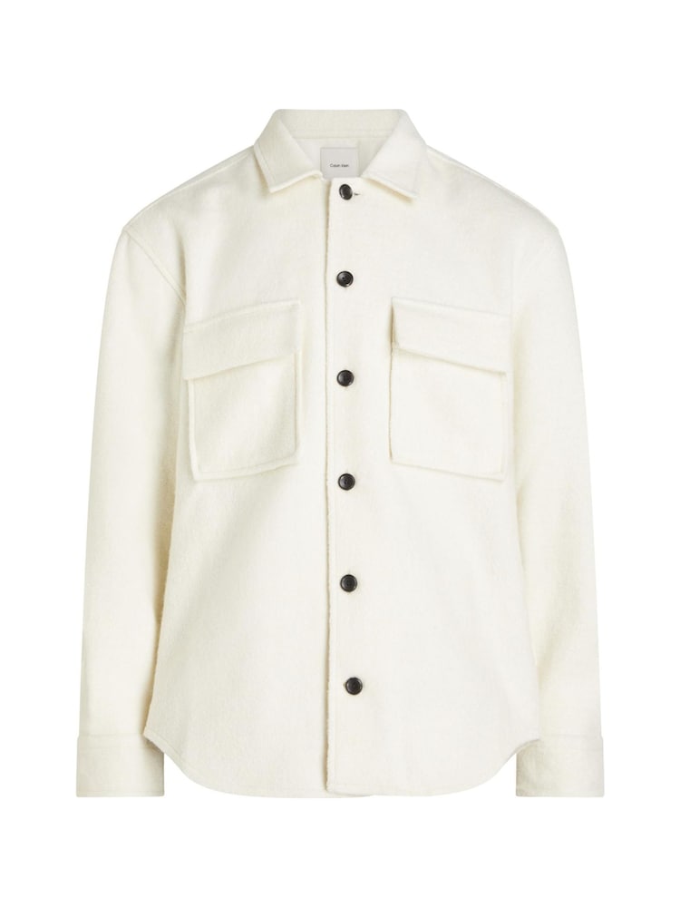 Calvin Klein Relaxed Boucle Heavyweight Overshirt - Изображение 1 из 4