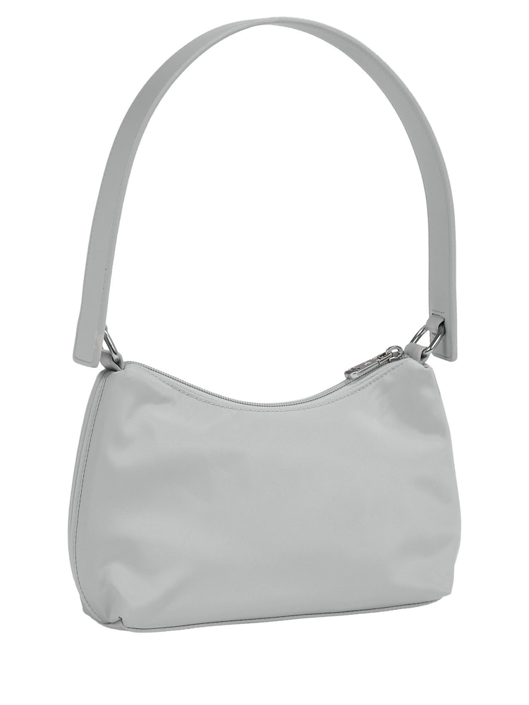 Calvin Klein Grey Sleek Nylon Shoulder Bag - Image 2 of 5