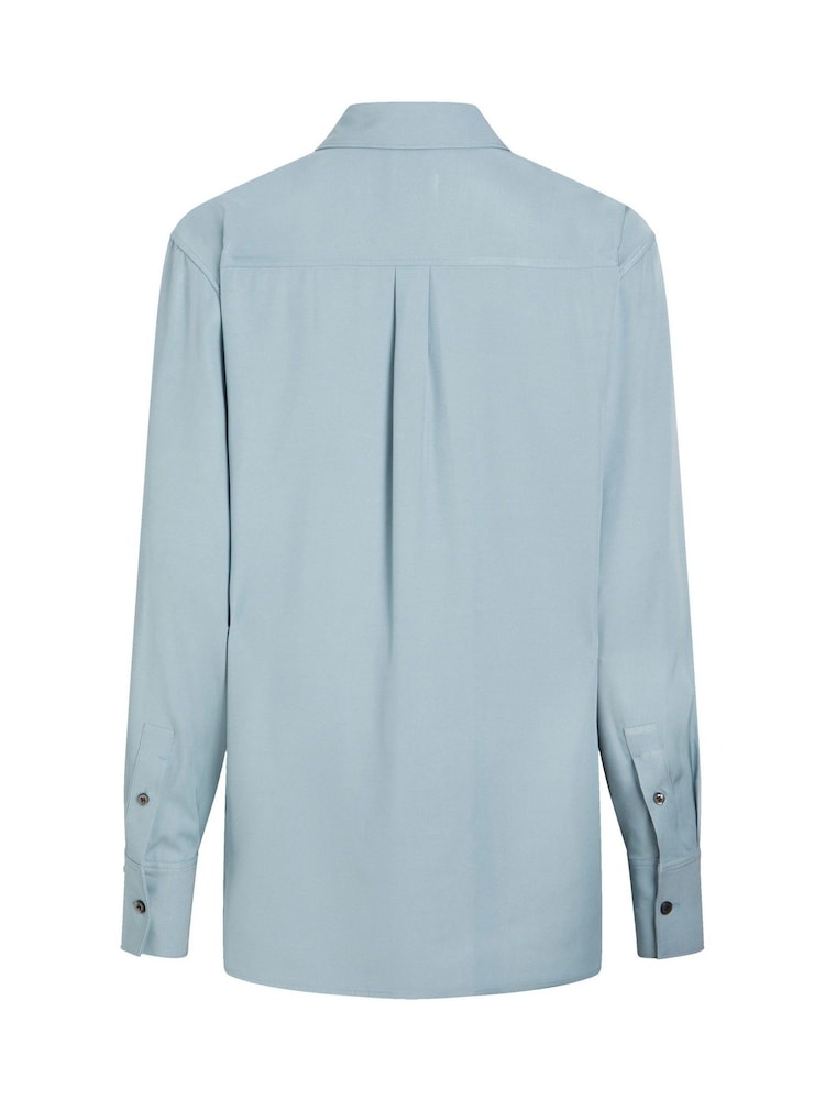 Calvin Klein Blue Long Sleeve Shirt - Image 2 of 3 Calvin Klein Blue Long Sleeve Shirt - Image 2 of 3