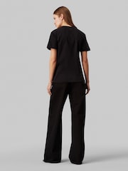 Calvin Klein Black Regular Fit Nano Logo 100% Cotton T-Shirt - Image 2 of 7