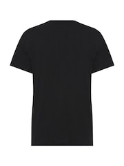 Calvin Klein Black Regular Fit Nano Logo 100% Cotton T-Shirt - Image 6 of 7