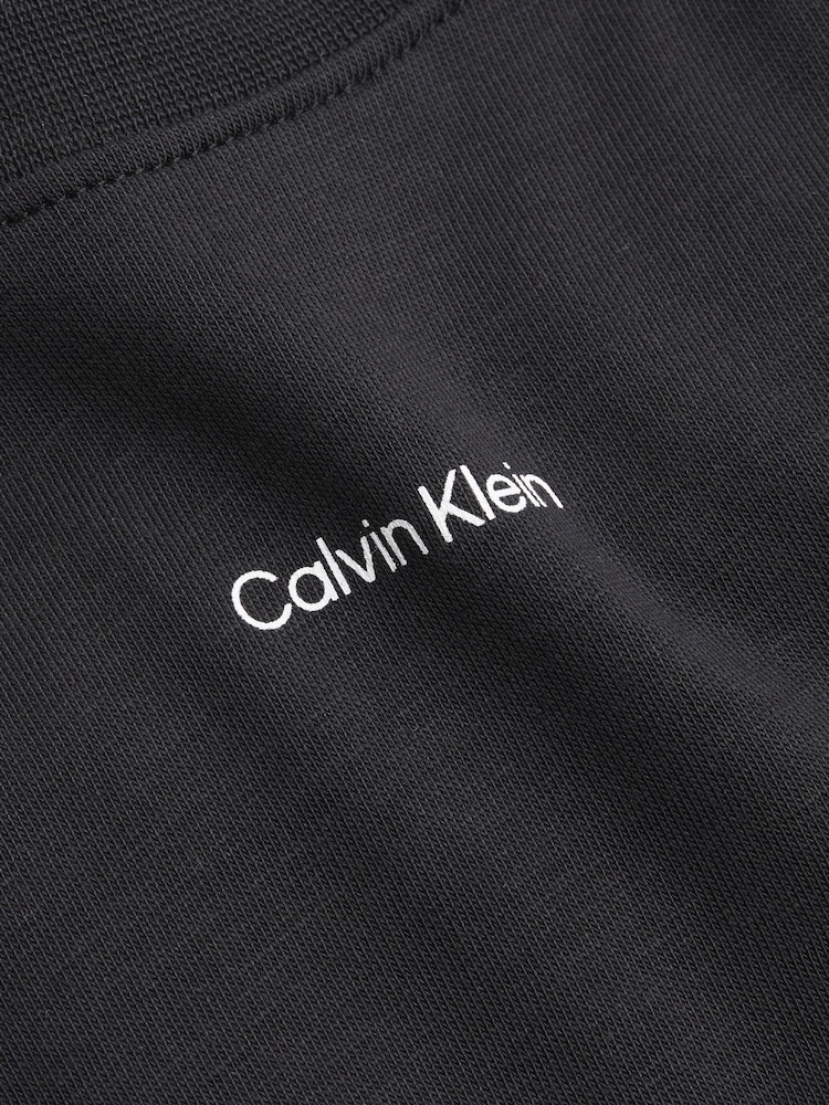 Calvin Klein Black Regular Fit Nano Logo 100% Cotton T-Shirt - Image 7 of 7