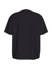 Calvin Klein Black 100% Cotton Embroidered Monologo T-Shirt - Image 6 of 7
