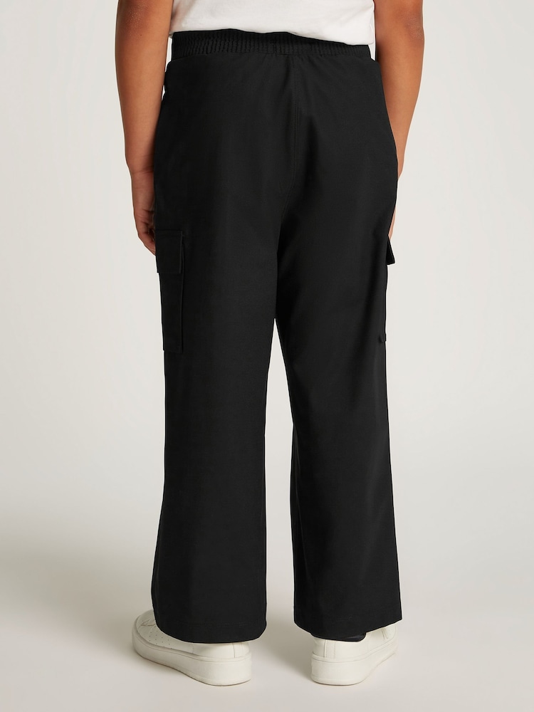 Calvin Klein Black Knit Skater Trousers - Image 2 of 5