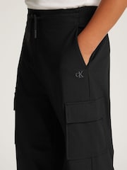 Calvin Klein Black Knit Skater Trousers - Image 3 of 5