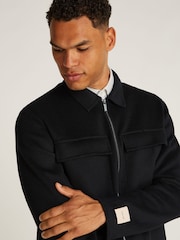 Calvin Klein Стандартный крой шерстяной куртки Zip - Изображение 5 из 6