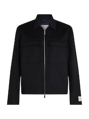 Calvin Klein Стандартный крой шерстяной куртки Zip - Изображение 6 из 6