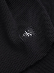 Calvin Klein Black Cotton Blend Jumper Skirt - Image 3 of 3