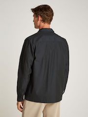 Calvin Klein Black Boxy Cotton Blend Overshirt - Image 2 of 6