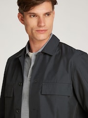Calvin Klein Black Boxy Cotton Blend Overshirt - Image 3 of 6