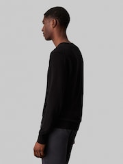 Calvin Klein Black Cotton Silk Blend Jumper - Image 4 of 5