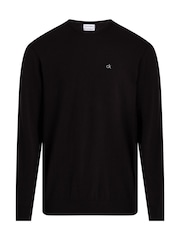 Calvin Klein Black Cotton Silk Blend Jumper - Image 5 of 5