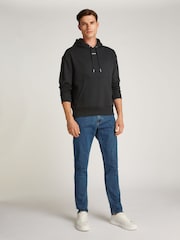 Calvin Klein Black Relaxed Hoodie With Nano Logo - Image 4 of 6