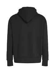 Calvin Klein Black Relaxed Hoodie With Nano Logo - Image 6 of 6