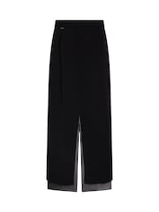 Calvin Klein Black Sheer Ankle Skirt - Image 6 of 7
