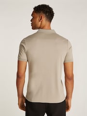 Calvin Klein Green Cotton Short Sleeve Zip Polo Shirt - Image 2 of 6