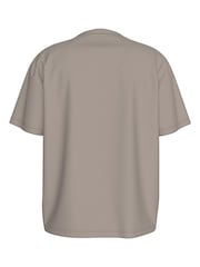 Calvin Klein Brown 100% Cotton Embroidered Monologo T-Shirt - Image 3 of 6