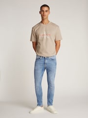 Calvin Klein Blue Slim Tapered Jeans - Image 4 of 6