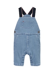 Tommy Hilfiger Blue Denim Dungarees Set - Image 1 of 2