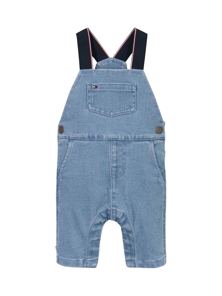 Tommy Hilfiger Blue Denim Dungarees Set - Image 1 of 2