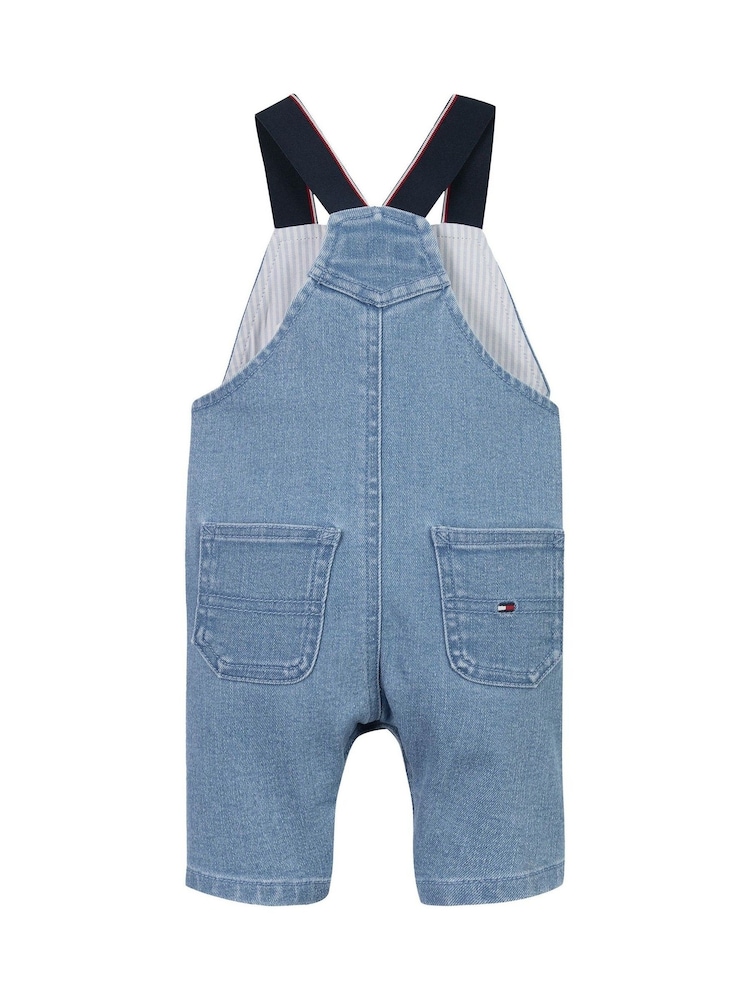 Tommy Hilfiger Blue Denim Dungarees Set - Image 2 of 2