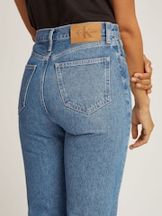 Calvin Klein Blue High Rise Straight Jeans - Image 3 of 6