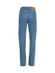 Calvin Klein Blue High Rise Straight Jeans - Image 6 of 6