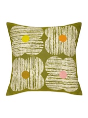 Orla Kiely Moss Textured Flower Cushion - Image 2 of 4